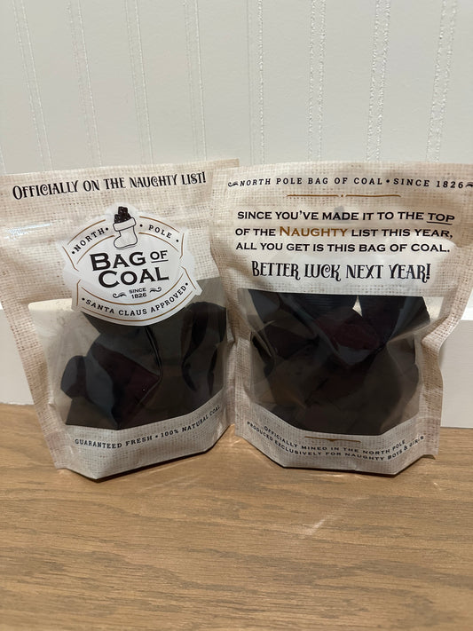 Bag of Coal Chocolate Marshmallows