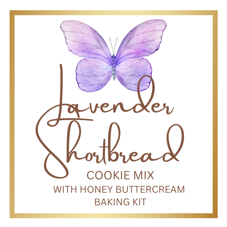 Lavender Shortbread Mix w/ Honey Buttercream DIY Baking Kit