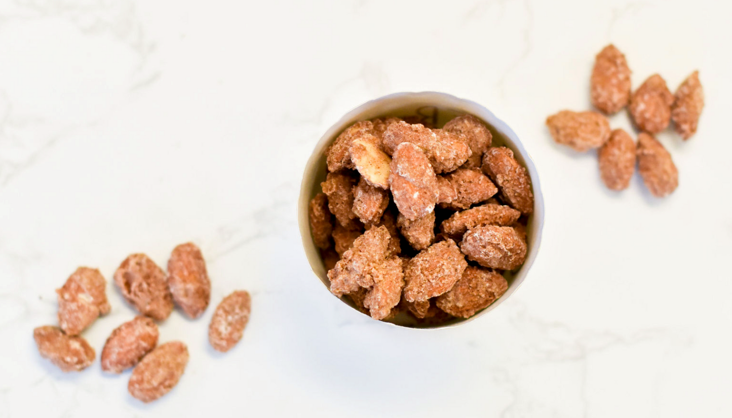 Cinnamon Sugar Glazed Almonds